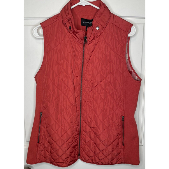 41 Hawthorn Women's Dulcie Quilted Vest Sleeveless Full-Zip Size Large NWT - Picture 1 of 11